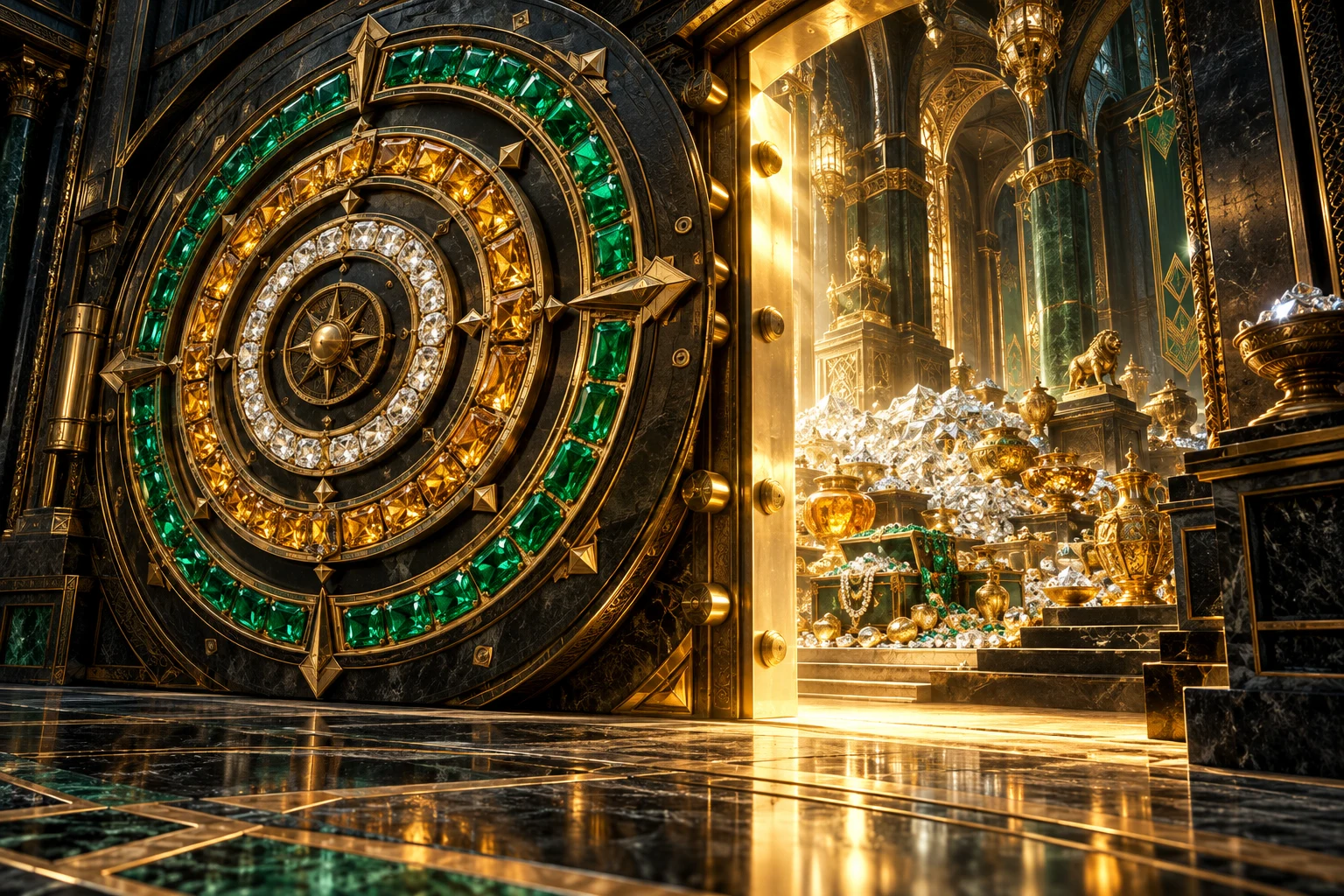 Selected imagined treasury scene